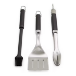 סט כלים 3חלקים מלקחיים מרית ומברשת Weber